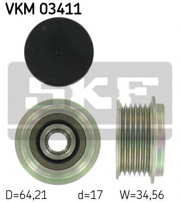 Механизм свободного хода генератора VKM03411 SKF