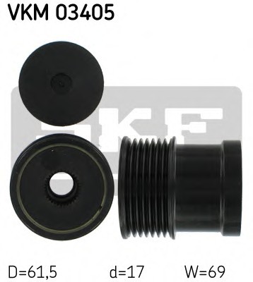 Фото механизм свободного хода генератора VKM03405 SKF VKM03405 SKF VKM03405 SKF Механизм свободного хода генератора VKM03405 SKF