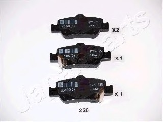 PP220AF JAPAN Колодки торм. задн. Auris 07- PP220AF JAPANPARTS