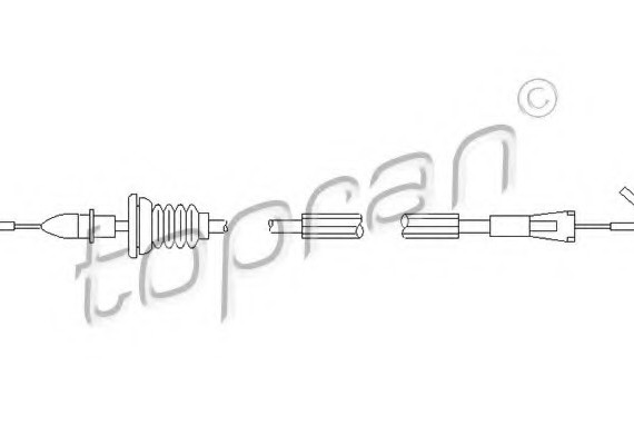 109906 TOPRAN (Germany) Система управления ручки двери 109906 HANS PRIES
