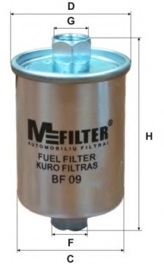 BF09 MFILTER Фільтр топл DAE NEXIA/ESPERO 91-99 BF09 M-FILTER