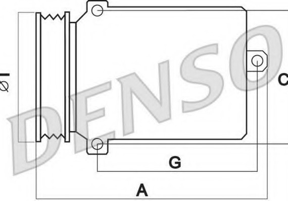 DCP02012 DENSO (Япония) Компресор кондиціонера DCP02012 DCP02012 DENSO