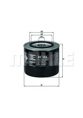 OC133 KNECHT Фільтр масляний knecht oc 133 fiat OC133 KNECHT