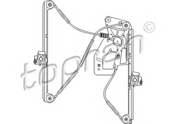 501826 TOPRAN (Germany) Подъемное устройство для окон 501826 HANS PRIES