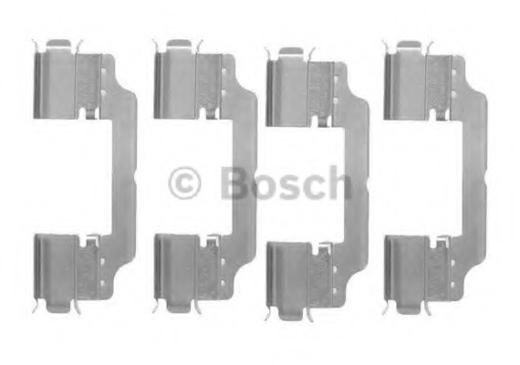 1987474451 BOSCH Гальмівні аксесуари (Монтажний комп-кт колодки) BOSCH
