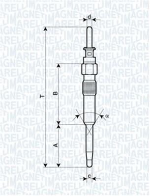 062900039304 MAGNETI MARELLI (Италия) Свеча накаливания 062900039304 MAGNETI MARELLI