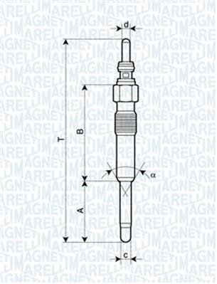 062900006304 MAGNETI MARELLI (Италия) Свеча накаливания 062900006304 MAGNETI MARELLI