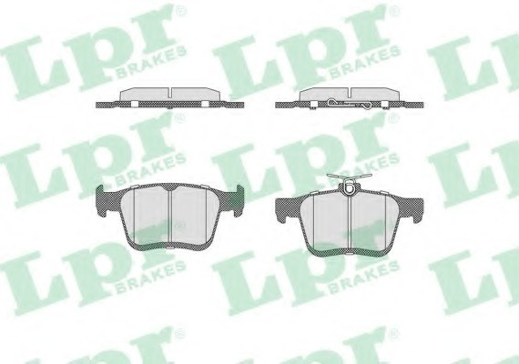 05P1835 LPR Колодки тормозные дисковые 05P1835 05P1835 LPR