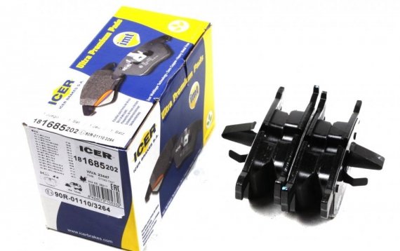 181685202 ICER Колодки тормозные дисковые ICER 181685202 ICER