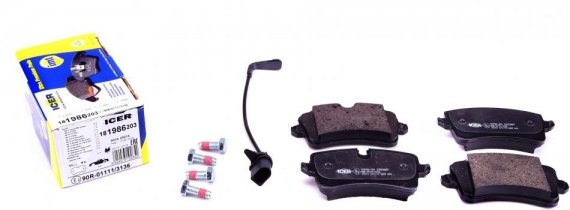 181986203 ICER Колодки тормозные дисковые ICER 181986203 ICER
