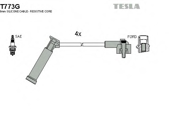 T773G TESLA (Чехия) Автозапчасть/Провода вв зажигания T773G TESLA