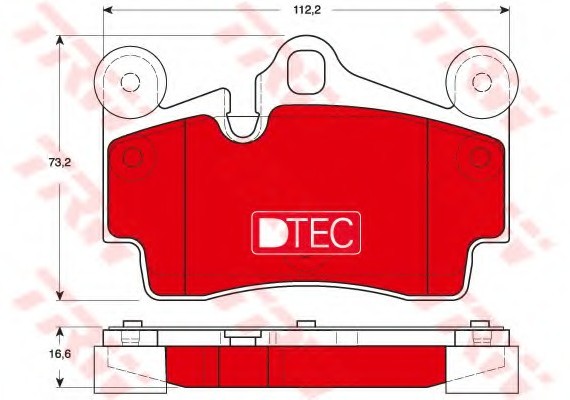 GDB1653DTE TRW / LUCAS (Германия) Комплект гальмівних колодок  - дискові