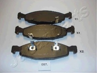 Колодки тормозные передние PA097AF JAPANPARTS