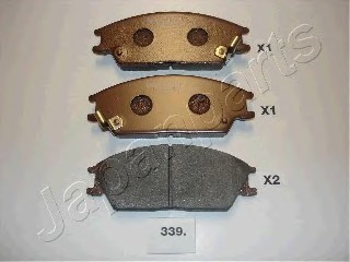 PA339AF JAPAN Колодки тормозные дисковые PA339AF JAPANPARTS
