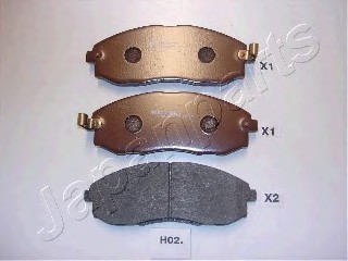 PAH02AF JAPAN Колодки тормозные передние PAH02AF JAPANPARTS