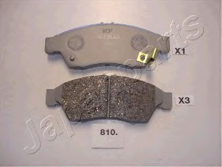 Колодки тормозные передние PA810AF JAPANPARTS