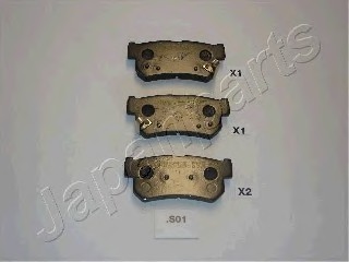 PPS01AF JAPAN КОЛОДКИ ТОРМОЗНЫЕ ДИСКОВЫЕ PPS01AF JAPANPARTS