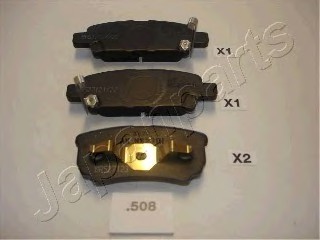 Фото колодки тормозные дисковые pp508af japanparts PP508AF JAPAN PP508AF JAPAN КОЛОДКИ ТОРМОЗНЫЕ ДИСКОВЫЕ PP508AF JAPANPARTS