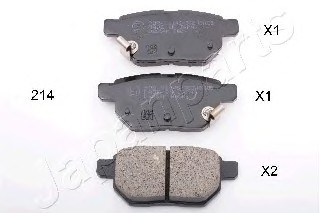 PP214AF JAPAN Колодки тормозные дисковые PP214AF JAPANPARTS