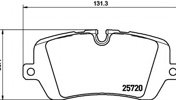 8DB355020361 HELLA Колодки гальмівні