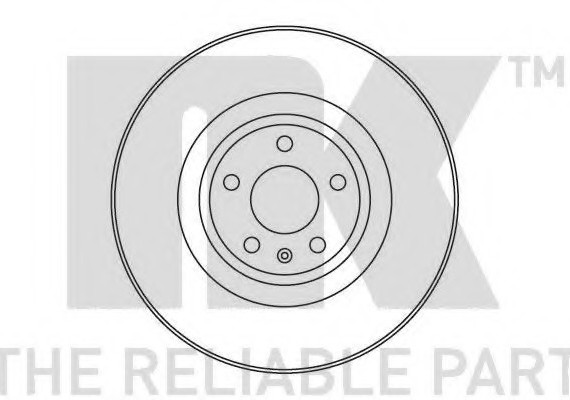 Фото гальмівний диск 2047108 NK 2047108 NK Гальмівний диск
