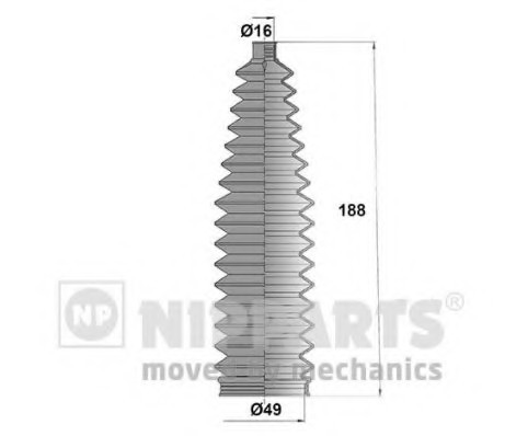 N2842047 NIPPARTS (Нидерланды) ПИЛЬНИК РУЛЬОВОГО МЕХАНЗМУ N2842047 NIPPARTS