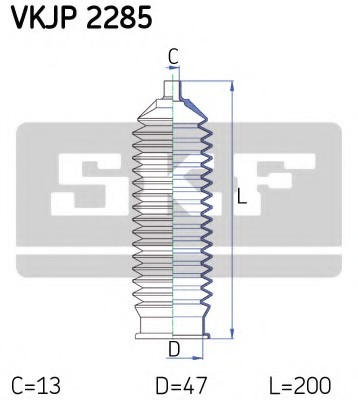 VKJP2285 SKF Комплект пыльника рулевой рейки VKJP2285 SKF