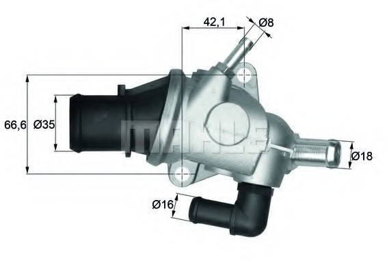 TI12588 MAHLE Термостат a r 145 96-01 TI12588 MAHLE/KNECHT