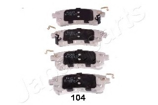 Фото колодки торм. диск. задн. PP104AF JAPANPARTS PP104AF JAPAN PP104AF JAPAN Колодки торм. диск. задн. PP104AF JAPANPARTS