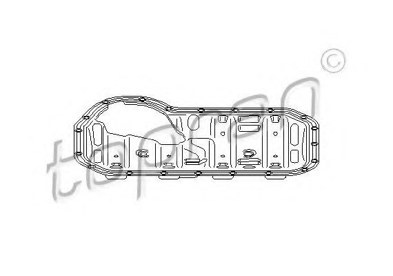 100714 TOPRAN (Germany) ПРОКЛАДКА Масляного ПДДОНУ 100714 HANS-PRIES