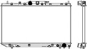 34611062 SAKURA (Индонезия) Радиатор системы охлаждения 34611062 SAKURA