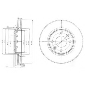Фото тормозной диск 2шт в упаковке BG3800 DELPHI BG3800 DELPHI BG3800 DELPHI Тормозной диск 2шт в упаковке BG3800 DELPHI