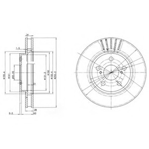 Фото тормозной диск 2шт в упаковке BG3187 DELPHI BG3187 DELPHI BG3187 DELPHI Тормозной диск 2шт в упаковке BG3187 DELPHI