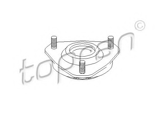 302239 TOPRAN (Germany) Опора стойки амортизатора 302239 HANS PRIES