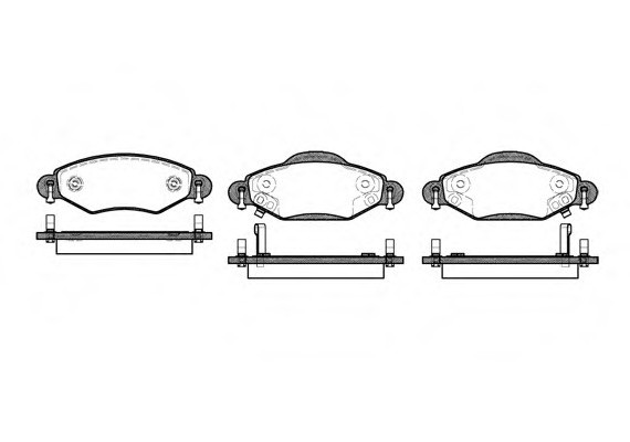 Колодки гальмівні дискові 297802 ROADHOUSE