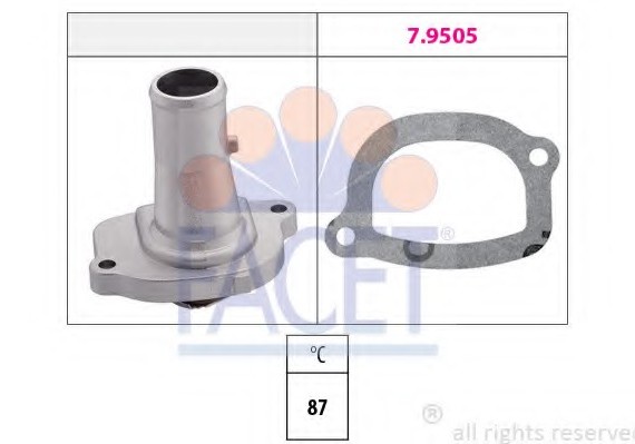 78124 FACET Термостат, охлаждающая жидкость 78124 FACET