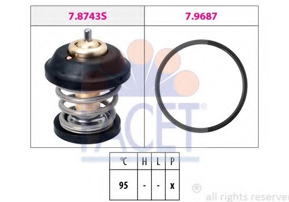 78799 FACET Термостат, охлаждающая жидкость 78799 FACET
