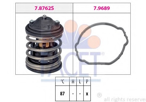 78762 FACET Термостат, охлаждающая жидкость 78762 FACET