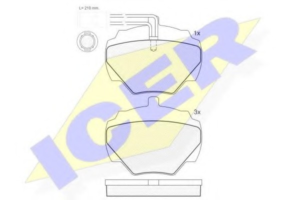 140702 ICER Колодки тормозные дисковые ICER 140702 ICER