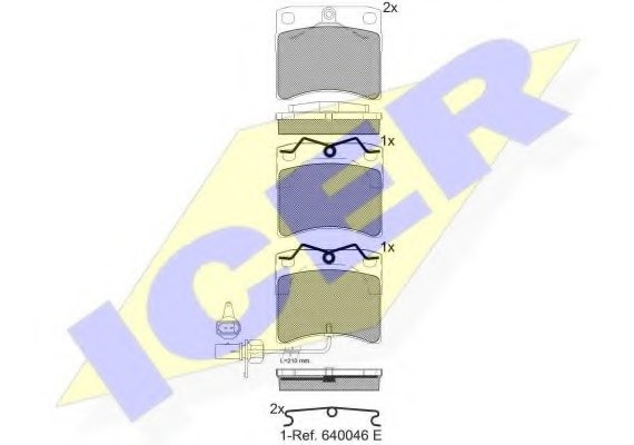 141321 ICER Колодки тормозные дисковые ICER 141321 ICER