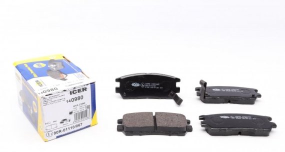 140980 ICER Колодки тормозные дисковые ICER 140980 ICER