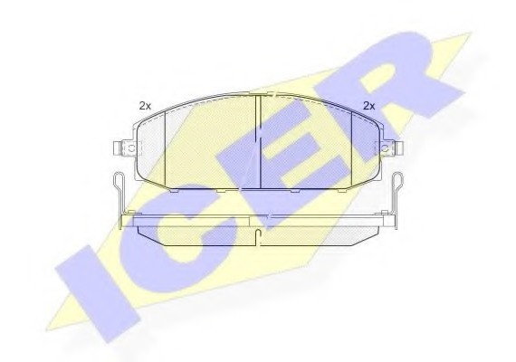 181448 ICER Колодки тормозные дисковые ICER 181448 ICER
