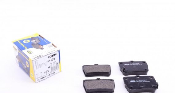 181520 ICER Колодки тормозные дисковые ICER 181520 ICER