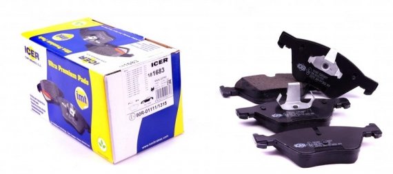 181683 ICER Колодки тормозные дисковые ICER 181683 ICER