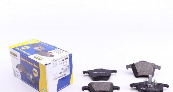 181612 ICER Колодки тормозные дисковые ICER 181612 ICER