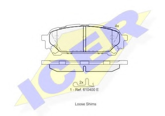 181737 ICER Колодки тормозные дисковые ICER 181737 ICER