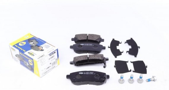 181881 ICER Колодки тормозные дисковые ICER 181881 ICER