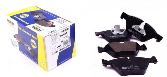 182002 ICER Колодки тормозные дисковые ICER 182002 ICER