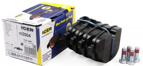 182004 ICER Колодки тормозные дисковые ICER 182004 ICER