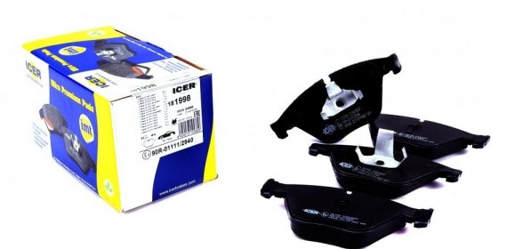 181998 ICER Колодки тормозные дисковые ICER 181998 ICER